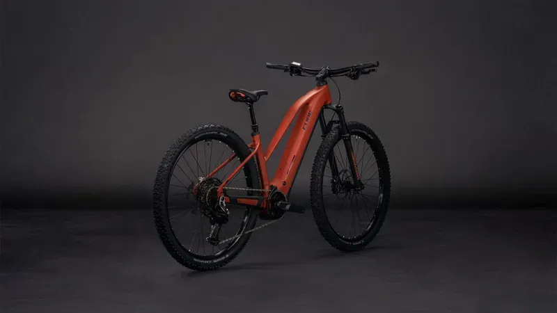 2026 Cube Reaction Hybrid Race 800 E-MTB in Amber/Black-3