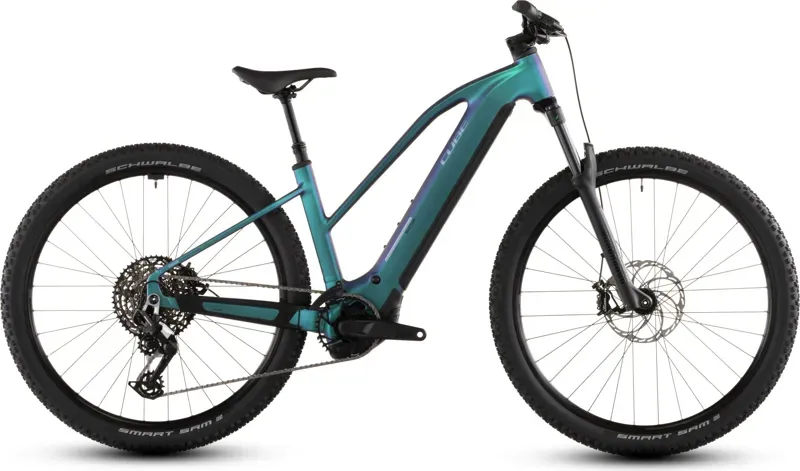 2026 Cube Reaction Hybrid Race 800 E-MTB in Polar Light/Prism-2