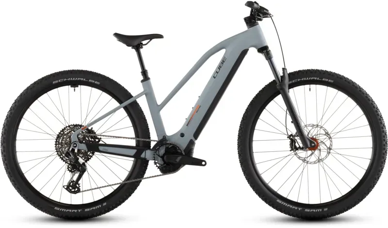 2026 Cube Reaction Hybrid Race 800 E-MTB in Vulcan/Orange-2