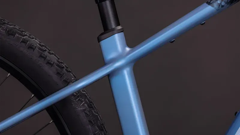 2026 Cube Reaction Hybrid SLT 800 E-Hybrid Bike in Haze Blue/Fume-5