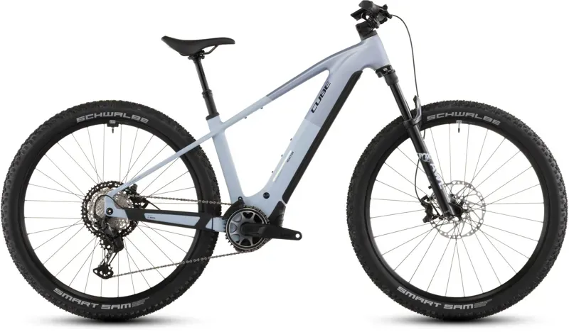 2026 Cube Reaction Hybrid SLX 800 E-MTB in Gauze Grey/Ice Blue