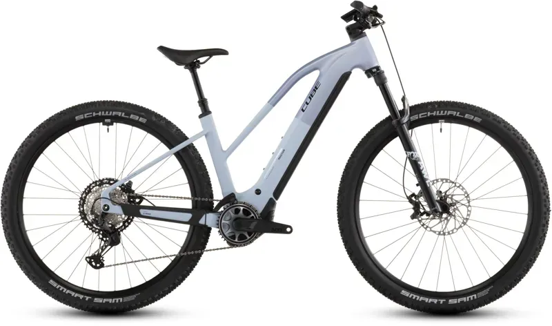 2026 Cube Reaction Hybrid SLX 800 E-MTB in Gauze Grey/Ice Blue-2
