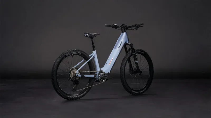 2026 Cube Reaction Hybrid SLX 800 E-MTB in Gauze Grey/Ice Blue-5