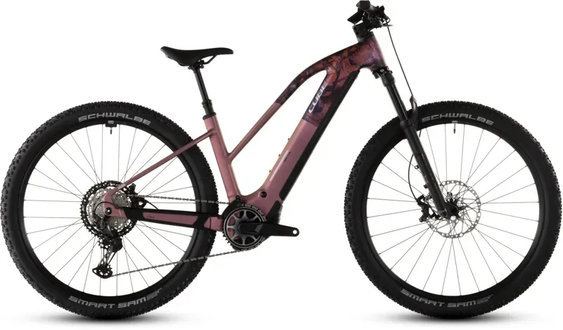 2026 Cube Reaction Hybrid SLX 800 E-MTB in Shift Blush/Art-2