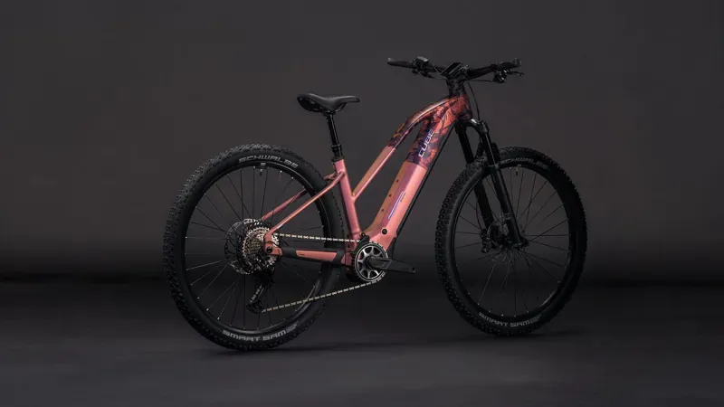 2026 Cube Reaction Hybrid SLX 800 E-MTB in Shift Blush/Art-3