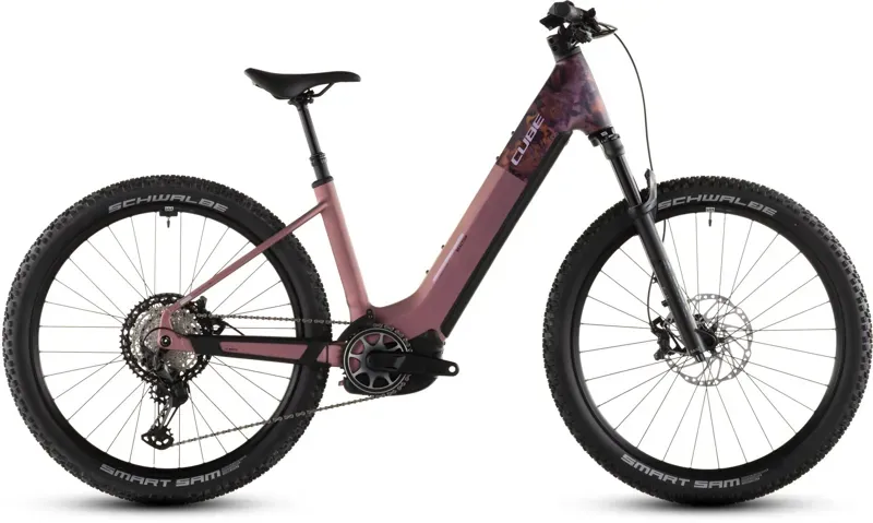 2026 Cube Reaction Hybrid SLX 800 E-MTB in Shift Blush/Art-4