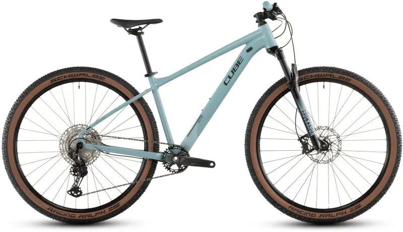 2026 Cube Reaction SLX Mountain Bike in Teal Grey/Black