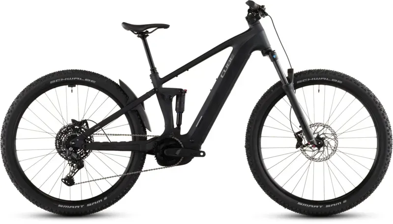 2026 Cube Stereo Hybrid One22 Pro 600 E-MTB in Night/Chrome