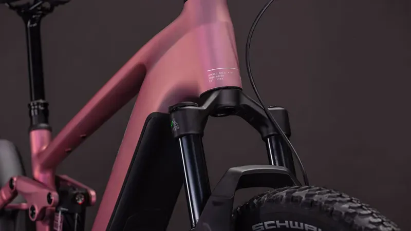 2026 Cube Stereo Hybrid one22 Race 800 E-Hybrid Bike In Shift Blush/Black-4