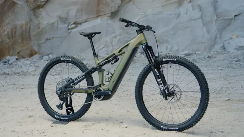 2026 Cube Stereo Hybrid One44 HPC TM 800 E-MTB in Reed Green/Matrix-1