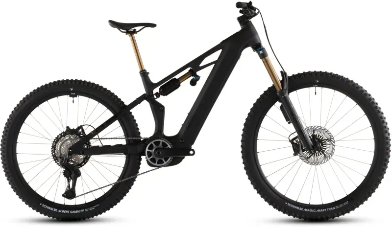 2026 Cube Stereo Hybrid One77 HPC AT 800 E-MTB In Carbon/Gold