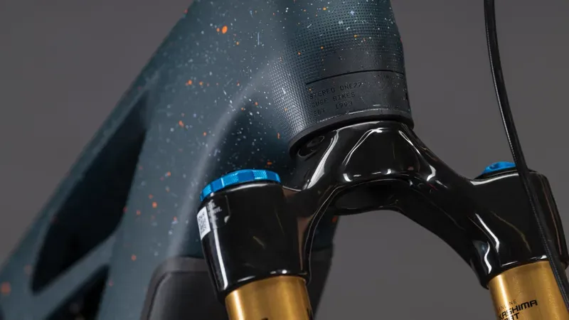 2026 Cube Stereo Hybrid One77 HPC SLT 800 E-MTB in Galaxy/Orange-2