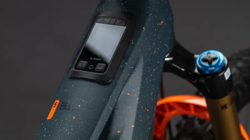 2026 Cube Stereo Hybrid One77 HPC SLT 800 E-MTB in Galaxy/Orange-3