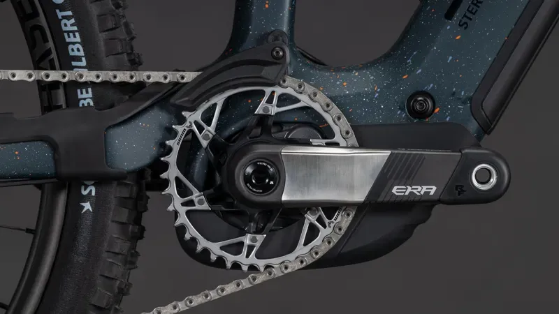 2026 Cube Stereo Hybrid One77 HPC SLT 800 E-MTB in Galaxy/Orange-5