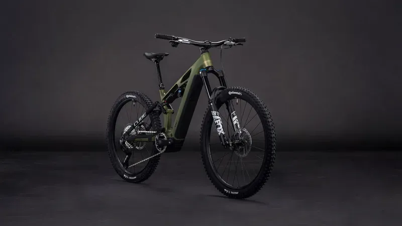 2026 Cube Stereo Hybrid One77 HPC TM 800 E-MTB in Reed Green/Matrix-1