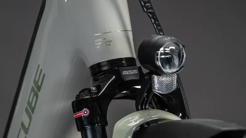 Cube Supreme Hybrid Deluxe One 600 eHybrid Bike in Ash Green-5