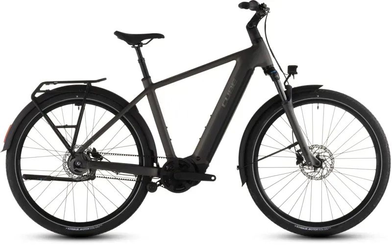 2026 Cube Touring Hybrid Comfort SLX 800 E-Hybrid Bike in Charcoal/Chrome