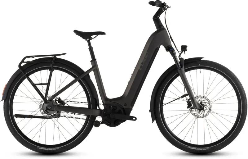 2026 Cube Touring Hybrid Comfort SLX 800 E-Hybrid Bike in Charcoal/Chrome-4