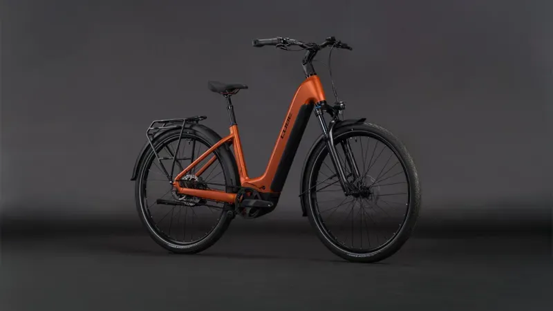 2026 Cube Touring Hybrid Comfort SLX 800 E-Hybrid Bike in Chilli/Chrome-5