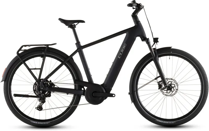 2026 Cube Touring Hybrid One 600 E-Hybrid Bike in Coal/Chrome