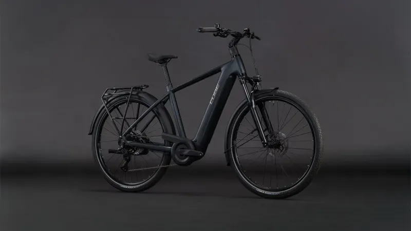 2026 Cube Touring Hybrid One 600 E-Hybrid Bike in Coal/Chrome-1
