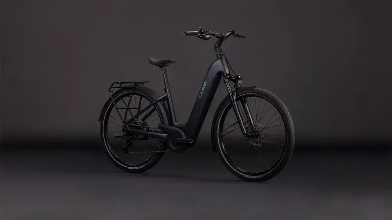 2026 Cube Touring Hybrid One 600 E-Hybrid Bike in Coal/Chrome-5