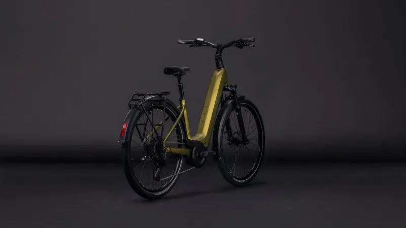 2026 Cube Touring Hybrid Pro 800 E-Hybrid Bike in Golden Lime/Black-5