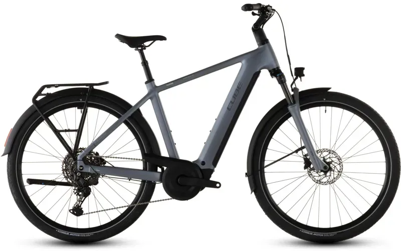 2026 Cube Touring Hybrid Pro 800 E-Hybrid Bike in Pearl Grey/Grey