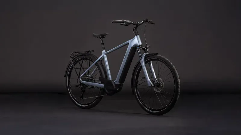 2026 Cube Touring Hybrid Pro 800 E-Hybrid Bike in Pearl Grey/Grey-1