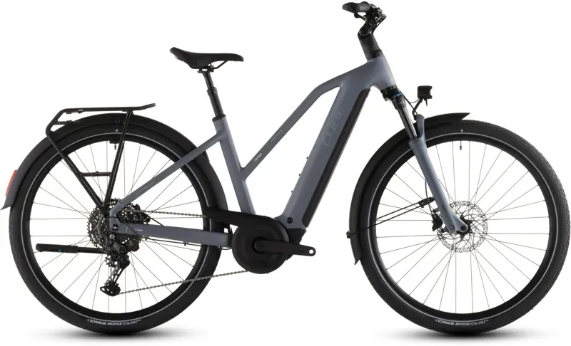 2026 Cube Touring Hybrid Pro 800 E-Hybrid Bike in Pearl Grey/Grey-2