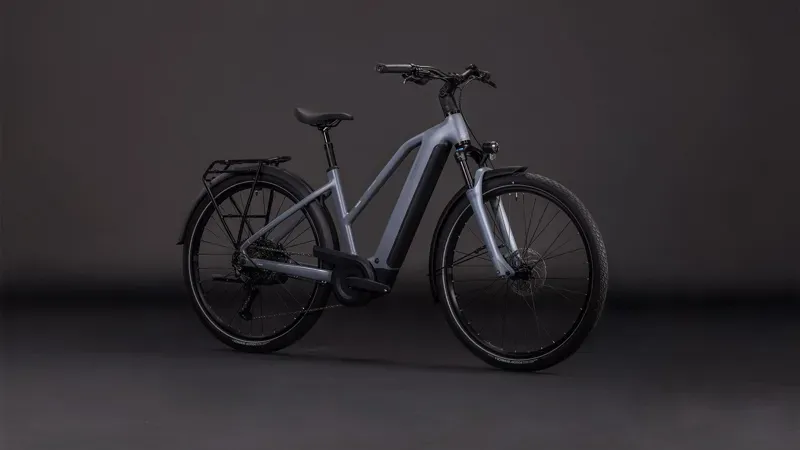 2026 Cube Touring Hybrid Pro 800 E-Hybrid Bike in Pearl Grey/Grey-3