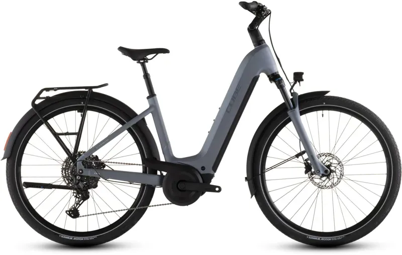 2026 Cube Touring Hybrid Pro 800 E-Hybrid Bike in Pearl Grey/Grey-4