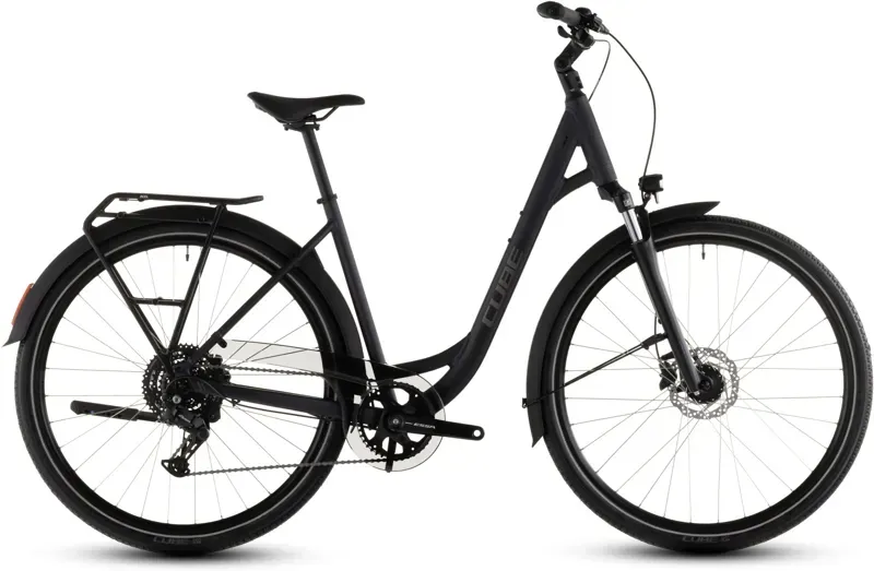 2026 Cube Touring One Hybrid Bike in Night/Chrome-4