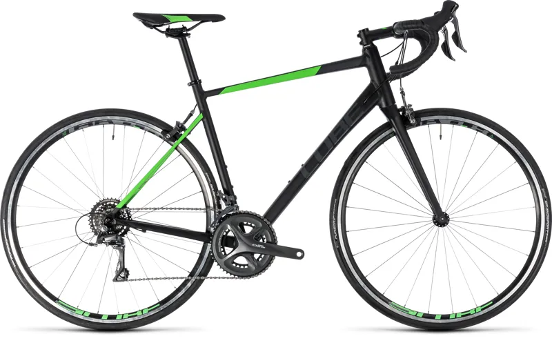 2018 CUBE ATTAIN MENS ROAD BIKE BLACK/GREEN
