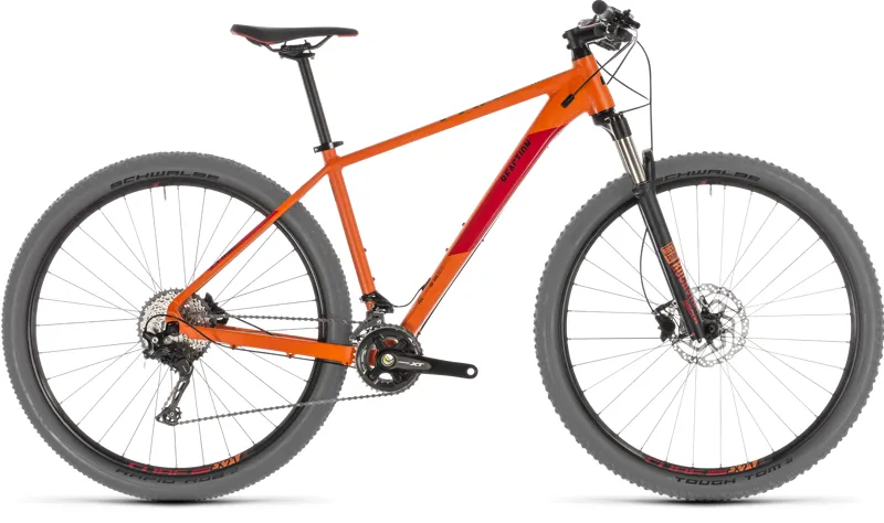 2019 Cube Reaction Pro Hardtail Mountain Bike in Orange