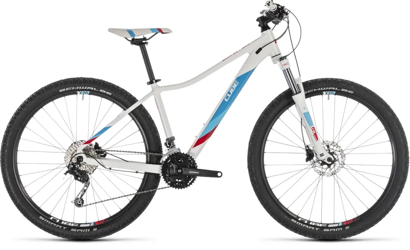 2019 Cube Access Womens Pro Hardtail Mountain Bike in White