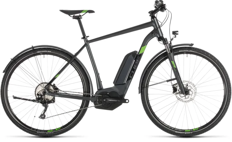2019 Cube Cross Hybrid Pro 400 Allroad Electric Bike in Grey