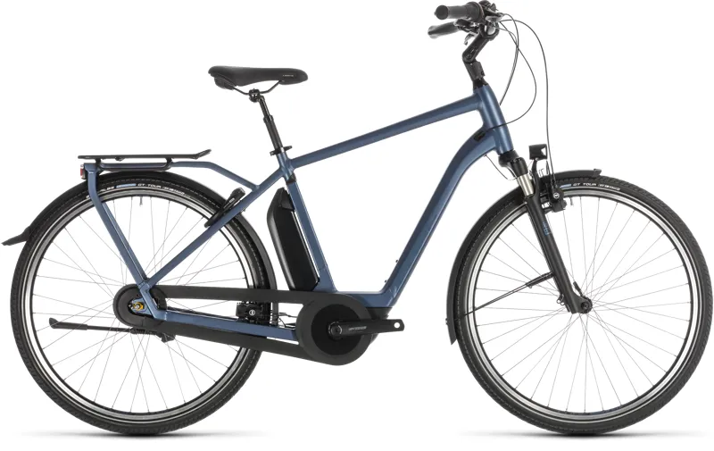 2019 Cube Town Hybrid Exc 400 Electric Bike in Blue