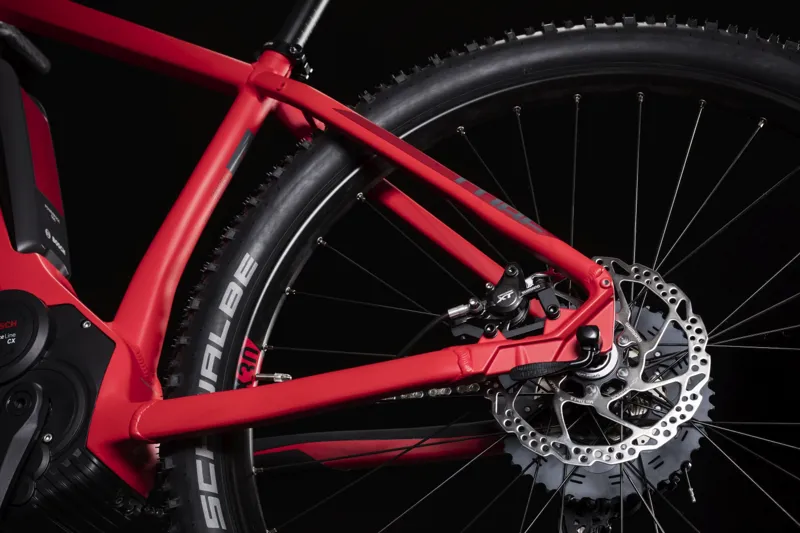 2019 Cube Reaction Hybrid Race 500 Mens Electric Mountain Bike in Red-5