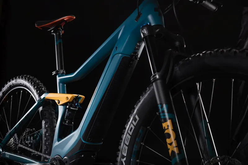 2019 Cube Stereo Hybrid 120 Hpc Sl K Electric FS Mountainbike in Blue-2