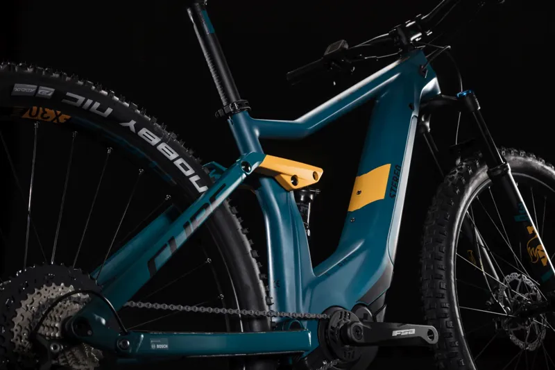 2019 Cube Stereo Hybrid 120 Hpc Sl K Electric FS Mountainbike in Blue-3