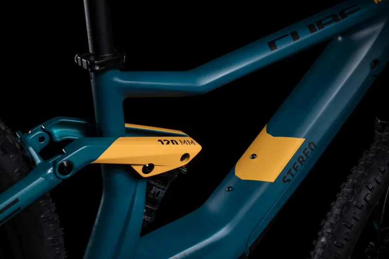 2019 Cube Stereo Hybrid 120 Hpc Sl K Electric FS Mountainbike in Blue-4