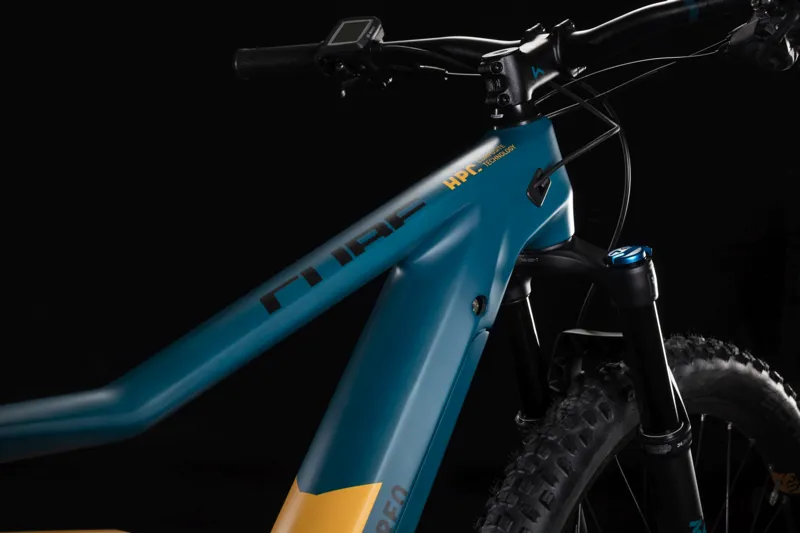 2019 Cube Stereo Hybrid 120 Hpc Sl K Electric FS Mountainbike in Blue-5