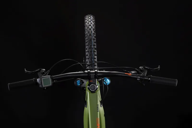 2019 Cube Stereo Hybrid 140 Race 500 Electric FS Mountainbike in Green-4