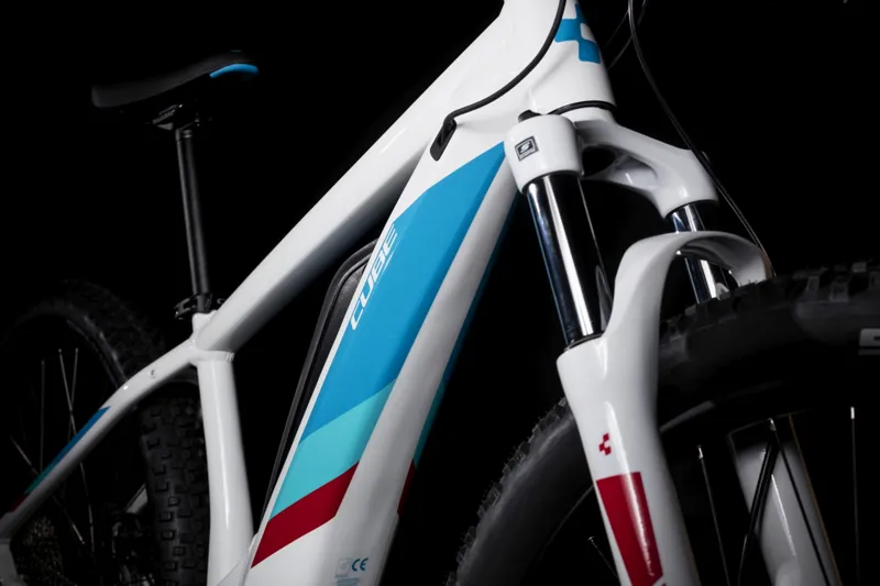 2019 Cube Access Hybrid Pro 500 Womens Electric Mountain Bike in White-1