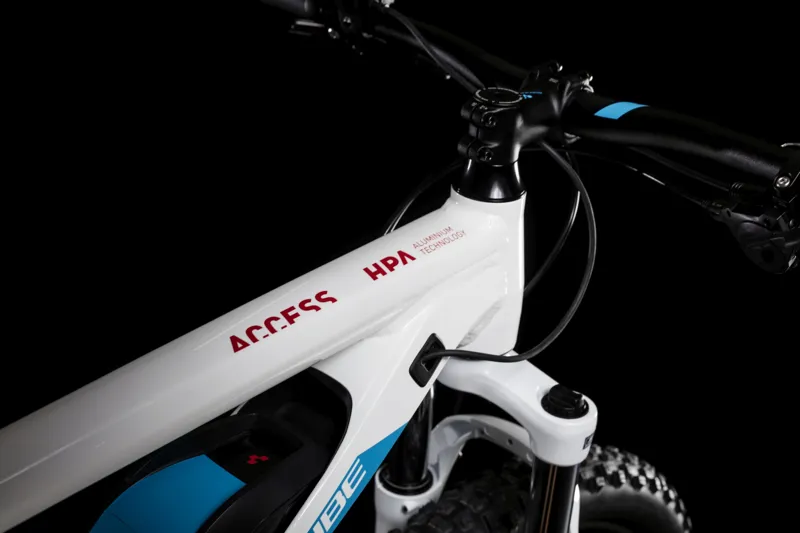 2019 Cube Access Hybrid Pro 500 Womens Electric Mountain Bike in White-3