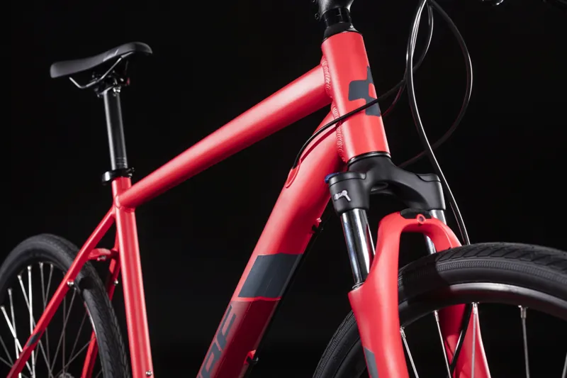 2019 Cube Nature Hybrid bike in Red-3