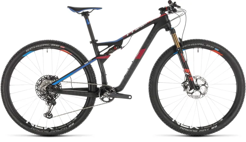 2019 Cube AMS 100 C:68 SL 29 Carbon Mountain Bike in Grey
