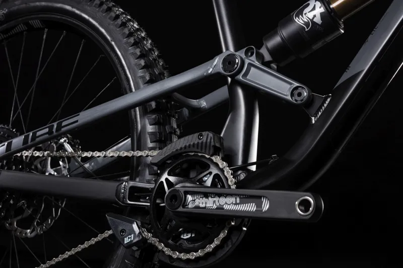 2019 Cube Hanzz 190 TM 27.5 Full Suspension Mountain Bike in Black-1