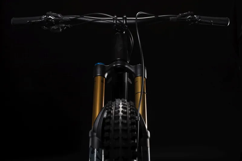 2019 Cube Hanzz 190 TM 27.5 Full Suspension Mountain Bike in Black-2